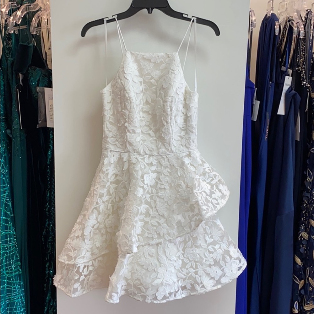 NWT Betsy & Adam White Lace Dress